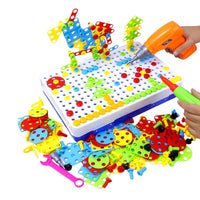 JuegueteJuego de Herramientas de Juguete 4 en 1 con Taladro 3D para Niños