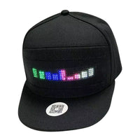Gorra de Béisbol con Luces LED Inteligentes y Mensajes Programables