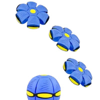 Juguete de Pelota Deformable Tipo Platillo Volador con Luz LED