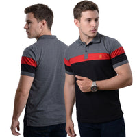 Camiseta Tipo Polo Clásica para Hombre en Algodón Piqué