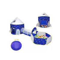 Carpa de Juego Tipo Castillo Infantil con Túnel Plegable para Niños