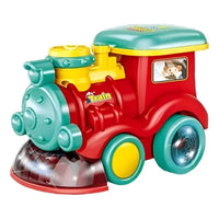 Tren de Juguete Lanzador de Burbujas con Luces y Sonido para Niños