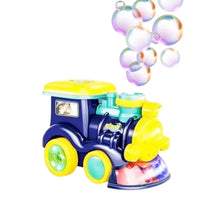 Tren de Juguete Lanzador de Burbujas con Luces y Sonido para Niños