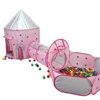 Carpa de Juego Tipo Castillo Infantil con Túnel Plegable para Niños
