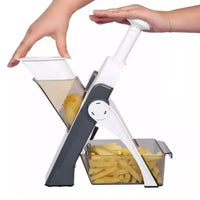 Cortador de Verduras Multifuncional con Cuchillas de Acero Inoxidable