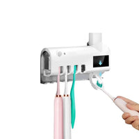 Dispensador Automático de Crema Dental con Soporte para Cepillos