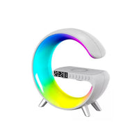 Lámpara de Escritorio Inteligente en Forma de G con Parlante Bluetooth y Luz RGB