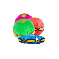 Juguete de Pelota Deformable Tipo Platillo Volador con Luz LED