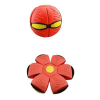 Juguete de Pelota Deformable Tipo Platillo Volador con Luz LED
